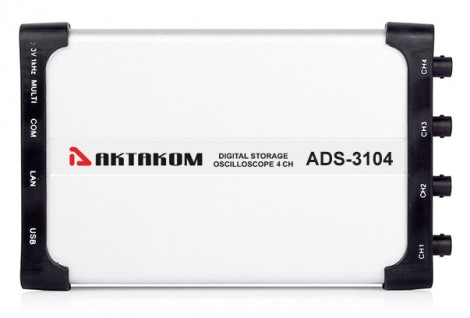 ADS-3114 - Двухканальный USB осциллограф - приставка, Актаком
