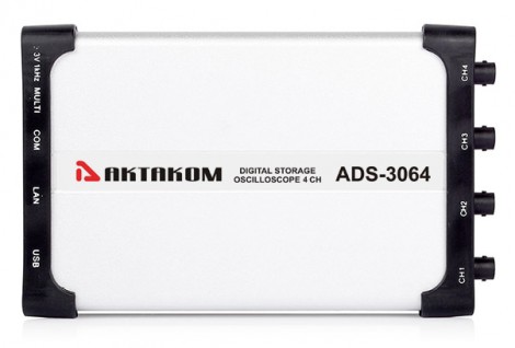 ADS-3064 - Четырехканальный USB осциллограф - приставка, Актаком