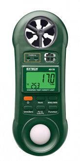 Extech 45170 - Гигротермоанемометр/измеритель освещённости