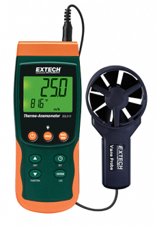 Extech SDL310 - Термоанемометр/регистратор с вентилятором
