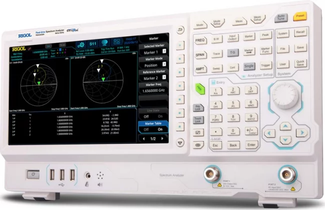 Новые анализаторы спектра реального времени Rigol RSA3000N и RSA5000N с функцией векторного анализатора