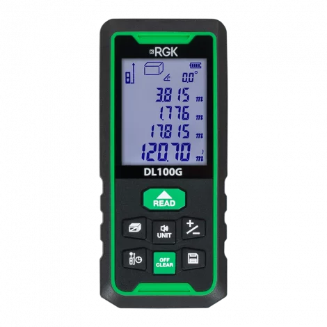 RGK DL100G - Лазерный дальномер зеленый луч 100 м