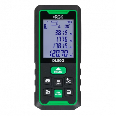 RGK DL50G - Лазерный дальномер зеленый луч 50 м
